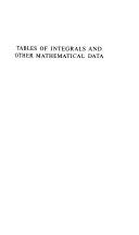 Copertina  Tables of integrals and other mathematical data