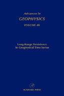 Copertina  Long-range persistence in geophysical time series. Vol. 40