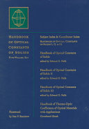 Copertina  Handbook of optical constants of solids