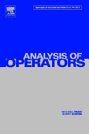 Copertina  4: Analysis of operators