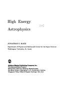 Copertina  High energy astrophysics