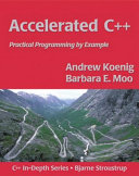 Copertina  Accelerated C++ : practical programming by example
