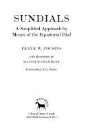 Copertina  Sundials : a simplified approach by means of the equatorial dial 