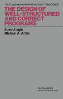 Copertina  The design of well-structured and correct programs