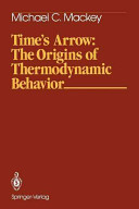 Copertina  Time's arrow : the origins of thermodynamic behavior