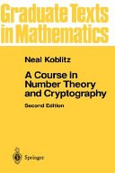 Copertina  A course in number theory and cryptography