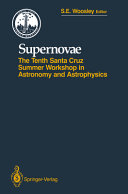 Copertina  SUPERNOVAE : The 10. Santa Cruz workshop in astronomy and astrophysics, July 9 to 21, 1989, Lick Observatory