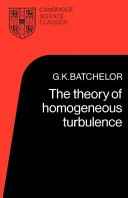Copertina  The theory of homogeneous turbulence