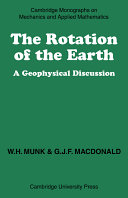 Copertina  The rotation of the Earth : a geophysical discussion