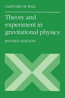 Copertina  Theory and experiment in gravitational physics