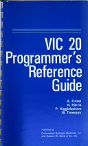 Copertina  Vic 20 programmer's reference guide