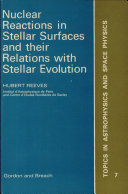Copertina  Nuclear reactions in stellar surfaces and their relations with stellar evolution