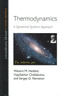 Copertina  Thermodynamics : a dynamical systems approach