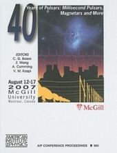 Copertina  40 years of pulsars : millisecond pulsars, magnetars and more : McGill University, Montreal, Canada 12-17 August 2007 