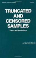 Copertina  Truncated and censored samples : Theory and applications