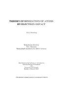 Copertina  Theory of ionization of atoms by electron impact