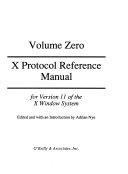 Copertina  X Protocol reference manual : for version 11 of the X window system