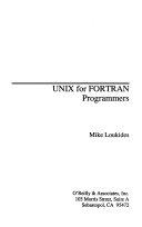 Copertina  UNIX for FORTRAN programmers