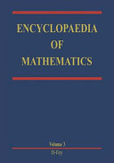 Copertina  Encyclopaedia of mathematics : an updated and annotated translation of the Soviet mathematical encyclopaedia