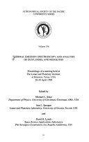 Copertina  Thermal emission spectroscopy and analysis of dust, disks, and regoliths : proceedings of a meeting held at the Lunar and Planetary Institute at Houston, Texas, USA 28-30 April 1999