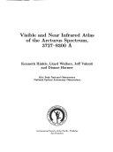 Copertina  Visible and near infrared atlas of the Arcturus Spectrum 3727-9300A