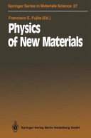 Copertina  Physics of new materials