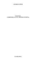 Copertina  Galileo, Campanella e il divinus poeta