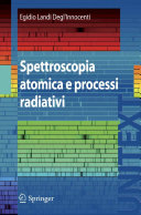 Copertina  Spettroscopia atomica e processi radiativi