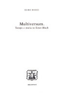 Copertina  Multiversum : tempo e storia in Ernst Bloch
