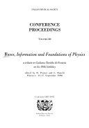 Copertina  Waves, information and foundations of physics : a tribute to Giuliano Toraldo di Francia on his 80. birthday : Florence, 15-17 September 1996