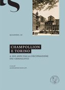 Copertina  Champollion e Torino : a 200 anni dalla decifrazione dei geroglifici