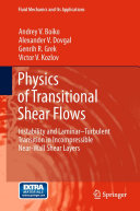 Copertina  Physics of Transitional Shear Flows : Instability and Laminar–Turbulent Transition in Incompressible Near-Wall Shear Layers