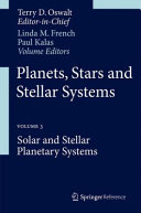 Copertina  Vol. 3: Solar and stellar planetary systems