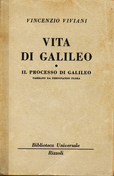 Copertina  Vita di Galileo