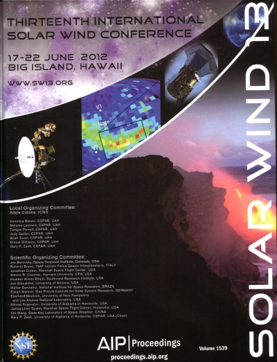 Copertina  Solar wind 13 : proceedings of the thirteenth international solar wind conference : 17-22 June 2012, Big Island, Hawaii