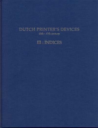 Copertina  Volume 3. : Indices