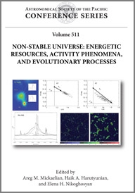 Copertina  Non-stable universe : energetic resources, activity phenomena, and revolutionary processes : proceedings of an Int. Symposium dedicated to the 70th anniversary of the Byurakan Astrophysical Observatory (BAO) held at National Academy of Sciences of the Republic of Armenia (NAS RA), Yerevan and Byurakan Astrophysical Observatory (BAO), Byurakan, Armenia 19-23 September 2016