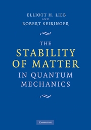 Copertina  The Stability of matter in quantum mechanics