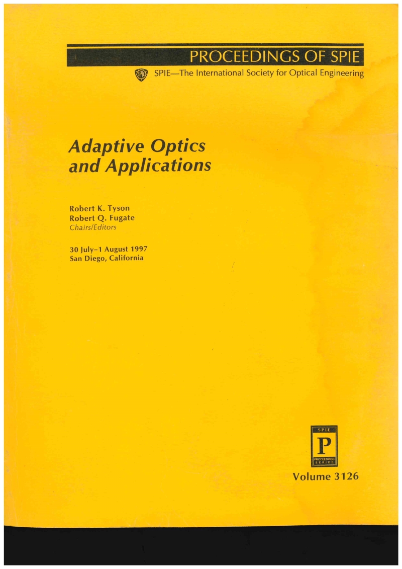 Copertina  Adaptive optics and applications : 30 July-1 August 1997, San Diego, California